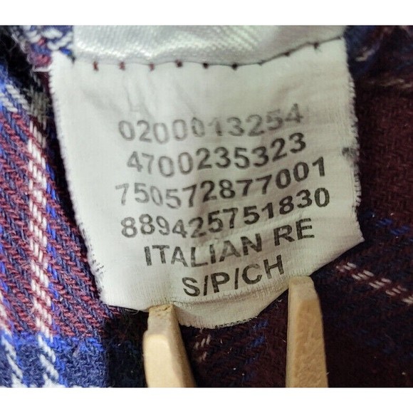 Chaps Performance Plaid Flannel Men Sz Small Shirt Button Down Christmas Cotton - Picture 6 of 9